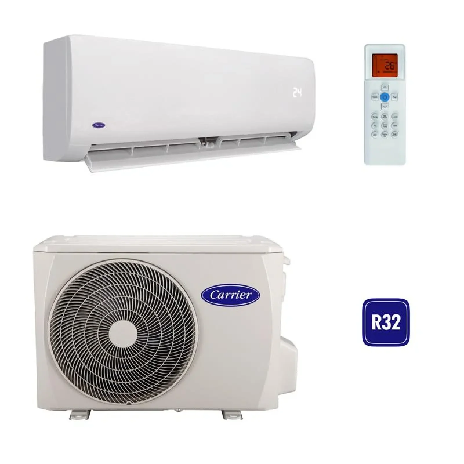 Кондиционер Carrier 42QHL009D8S/38QHL009D8S, 25 м2, инвертор, A++/A+, R32, белый UA